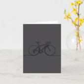 Minimalistic Bicycle Cycling,bike Rider Mountainbi カード (黄色い花)