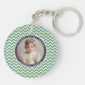 Minimalistic Birthday Gift Ideas Stripe Pattern キーホルダー (裏面)