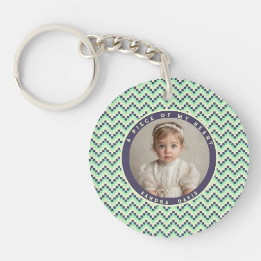 Minimalistic Birthday Gift Ideas Stripe Pattern キーホルダー (正面)