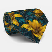 Minimalistic Birthday Gifts For Dad Lilies ネクタイ (ロール)