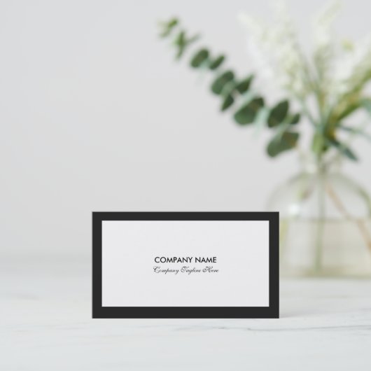 Minimalistic Black and White 名刺 (スタンド正面)