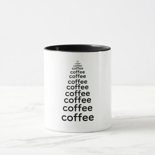 Minimalistic Black Coffee Tree Mug マグカップ (中央)