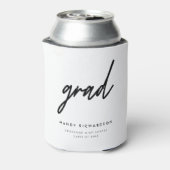 Minimalistic Black & White Script Graduation Party 缶クーラー (缶裏面)