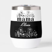 Minimalistic Black & White Wildflower Mama Custom (正面)