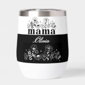 Minimalistic Black & White Wildflower Mama Custom (背面)