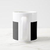 Minimalistic Black & White Wildflower Mama Custom ジャンボコーヒーマグカップ (裏面)