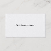 Minimalistic business card, platinum 名刺 (裏面)
