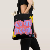 Minimalistic chic design tote トートバッグ (クローズアップ)