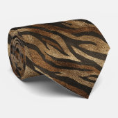 Minimalistic Christmas Gift For Him Tiger Skin ネクタイ (ロール)