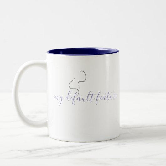 Minimalistic Coffee Mug Design ツートーンマグカップ (左)
