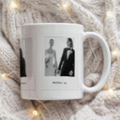 Minimalistic Couple 3 Polaroid Photos Wedding コーヒーマグカップ