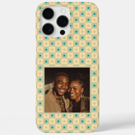 Minimalistic Dads Day Gifts Checkerboard Square  Case-Mate iPhoneケース (裏面)