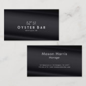 Minimalistic Deco Style | Black Pearl 名刺 (正面/裏面)