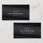 Minimalistic Deco Style | Black Pearl 名刺 (正面/裏面)