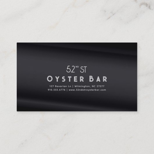 Minimalistic Deco Style | Black Pearl 名刺 (裏面)