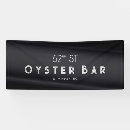 Minimalistic Deco Style | Black Pearl 横断幕 (横)