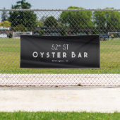 Minimalistic Deco Style | Black Pearl 横断幕 (インサイチュ)