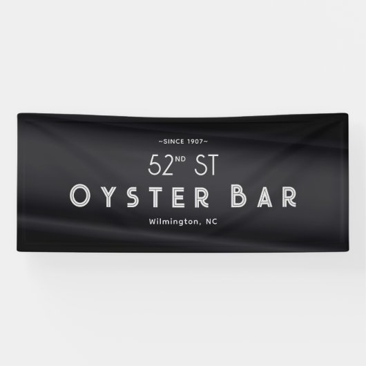 Minimalistic Deco Style | Black Pearl 横断幕 (横)