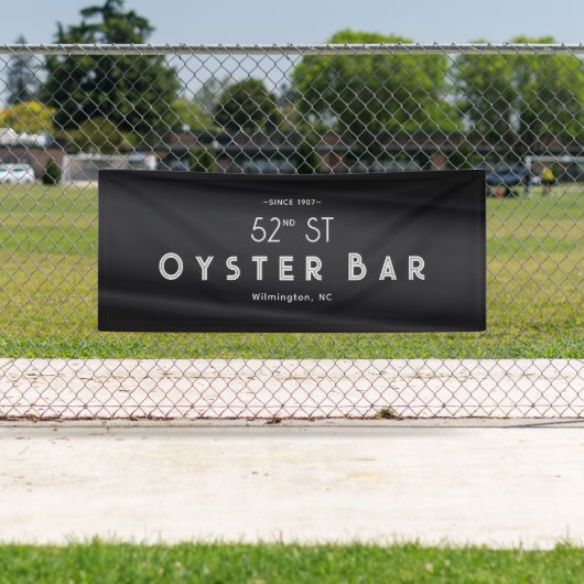 Minimalistic Deco Style | Black Pearl 横断幕 (インサイチュ)