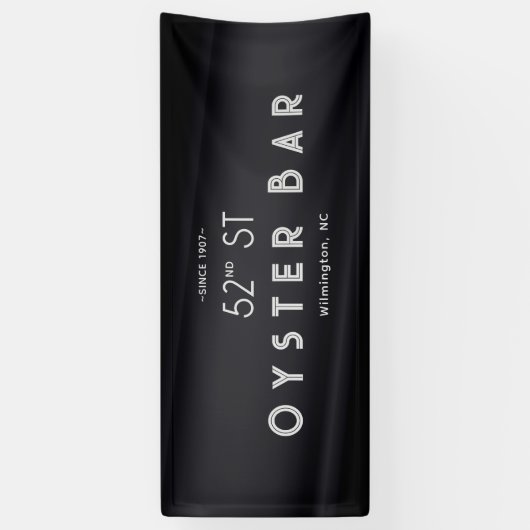 Minimalistic Deco Style | Black Pearl 横断幕 (縦)