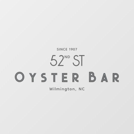 Minimalistic Deco Style | Gray  ウィンドウサイン (シート)