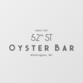 Minimalistic Deco Style | Gray  ウィンドウサイン (シート)