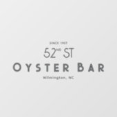 Minimalistic Deco Style | Gray  ウィンドウサイン (シート)