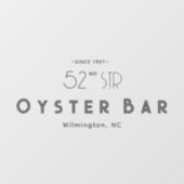 Minimalistic Deco Style | Gray ウィンドウサイン (シート)