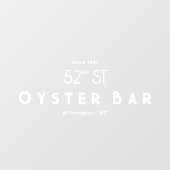 Minimalistic Deco Style | White ウィンドウサイン (シート)