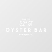 Minimalistic Deco Style | White ウィンドウサイン (シート)