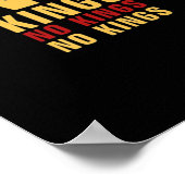 Minimalistic Design No Kings Rebellious No Kings C ポスター (角)