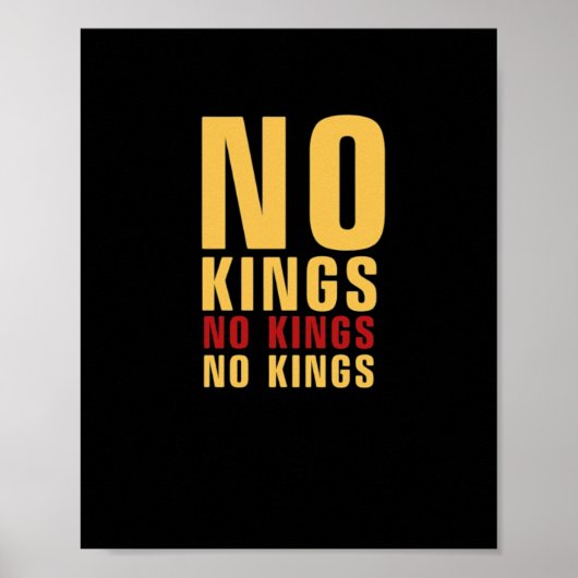 Minimalistic Design No Kings Rebellious No Kings C ポスター (正面)