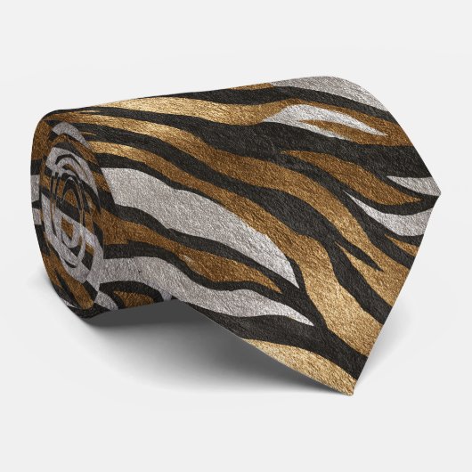 Minimalistic Fathers Day Animal Print ネクタイ (ロール)