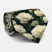 Minimalistic Gifts For Dad Carnation Floral ネクタイ (ロール)