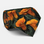 Minimalistic Gifts For Men Calla Lilies ネクタイ (ロール)