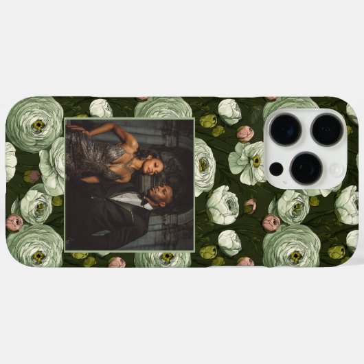 Minimalistic Girls Gift Ranunculus Photo  Case-Mate iPhoneケース (裏面 (横))