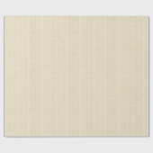 Minimalistic Light Beige Burlap Texture ラッピングペーパー (フラット)