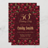 Minimalistic Lilies Flower Nature-Inspired Parties 招待状 (正面/裏面)