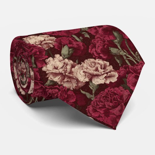 Minimalistic Mens Fashion Carnation ネクタイ (ロール)