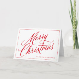 Minimalistic Merry Christmas Greeting Card カード