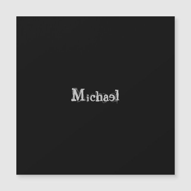 Minimalistic modern monogram name black white (正面)