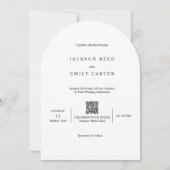 Minimalistic Modern Wedding Invitation Card 招待状 (正面)
