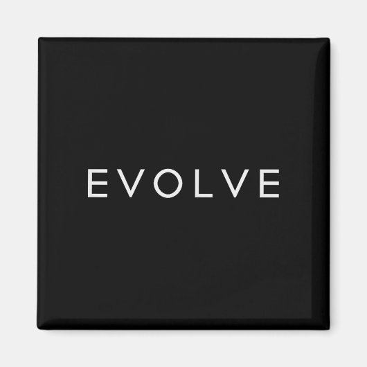 Minimalistic Motivational Quote Evolve Inspiration マグネット (正面)