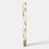 Minimalistic Newlywed Gift Tulip Flower Name Case-Mate iPhoneケース (裏面 / 左)