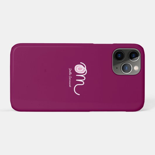 Minimalistic Om Handwritten Personalized Case-Mate iPhoneケース (裏面(横))