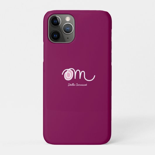 Minimalistic Om Handwritten Personalized Case-Mate iPhoneケース (裏)