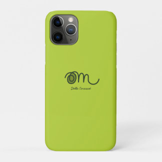 Minimalistic Om Handwritten Personalized iPhone 11 Proケース