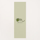 Minimalistic Om Handwritten Personalized Yoga Mat ヨガマット (正面)