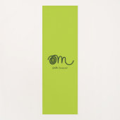 Minimalistic Om Handwritten Personalized Yoga Mat ヨガマット (正面)