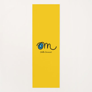Minimalistic Om Handwritten Personalized Yoga Mat ヨガマット